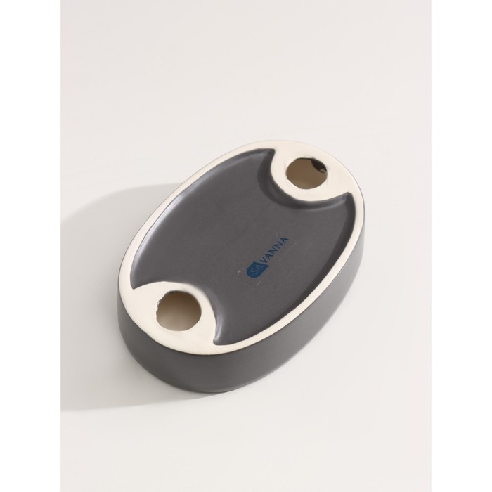 Набор аксессуаров для ванной комнаты SAVANNA «Легенда», 3 предмета (дозатор 370 мл, мыльница, стакан), цвет серый Набор аксессуаров для ванной комнаты SAVANNA «Легенда», 3 предмета (дозатор 370 мл, мыльница, стакан), цвет серый