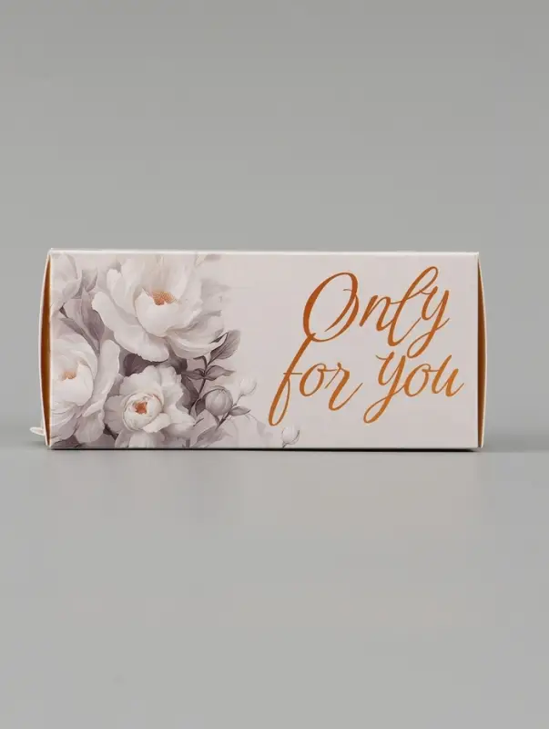 Коробка подарочная с окном Only for you, 12&times;5.5&times;5.5 см, самосборная