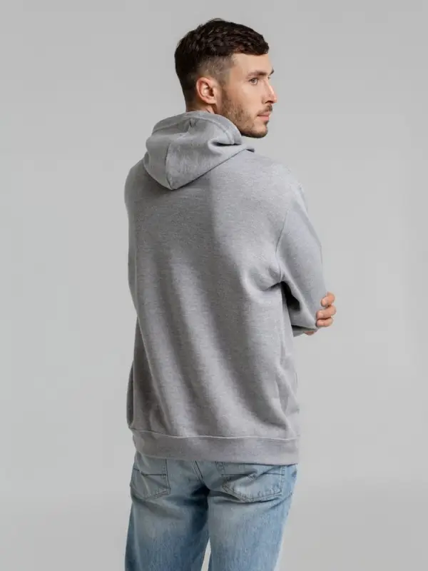 Толстовка с капюшоном Snake II серый меланж, размер XS Толстовка с капюшоном Snake II серый меланж, размер XS