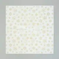 Салфетки новогодние бумажные &laquo;Золотые снежинки&raquo;, 3 слоя, 33&times;33 см, 20 шт.