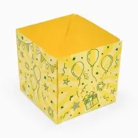 Бум-коробка подарочная с бабочками &laquo;Тебе подарочек&raquo;, 12&times;12&times;12 см