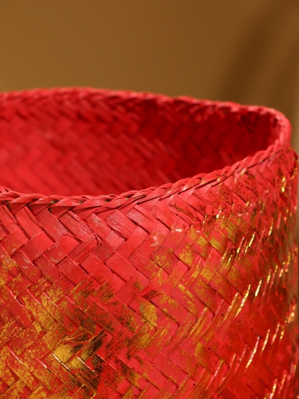 Корзинка плетеная Корзинка плетеная "Голден" 16х16х23 см, розовый