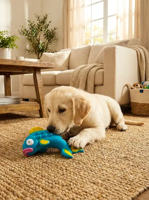 Игрушка пищащая "Рыба" для собак, 20 см