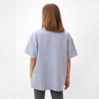 Футболка женская MINAKU OVERSIZE FIT: SPORTY & STYLISH цвет светло-серый, р-р 44
