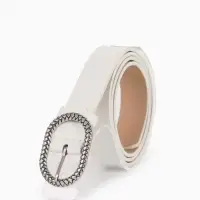 Ремень жен 05-01-02-01, Июнь2511, 2,9*0,3*110 см, винт, пряж металл, 1 прокол, белый Ремень жен 05-01-02-01, Июнь2511, 2,9*0,3*110 см, винт, пряж металл, 1 прокол, белый