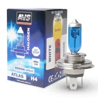 Галогенная лампа AVS ATLAS BOX/5000К/ H4.12V.60/55W.коробка 1шт.