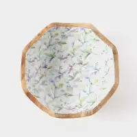 Салатник &laquo;Оттенки сирени&raquo;, 20&times;20&times;8 см, дерево манго