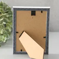 Фоторамка для фото 10х15 см "Oframe", пластик, белый с золотом, (пластиковый экран)