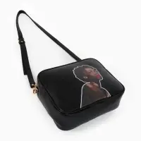 Сумка женская на молнии TEXTURA 22&times;8&times;17 см, чёрная