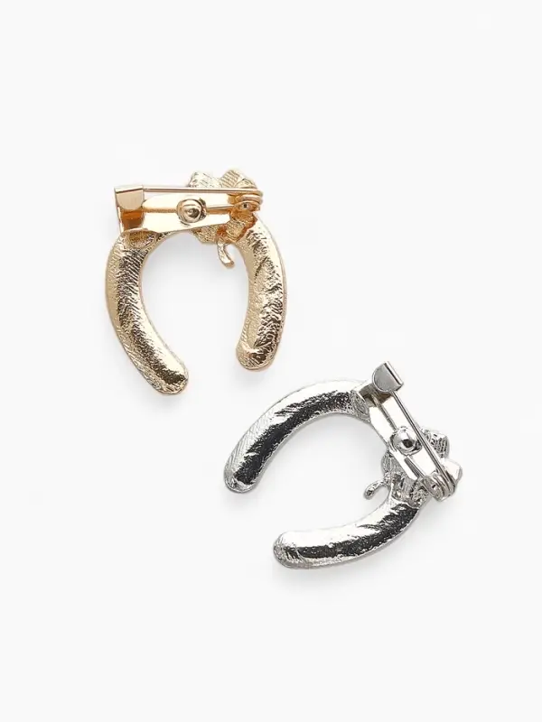 Брошь &laquo;Подкова с клевером - на удачу&raquo;, МИКС