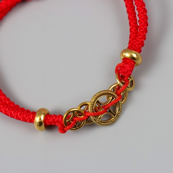 Браслет фен-шуй Браслет фен-шуй "Монетки" регулируемая длина