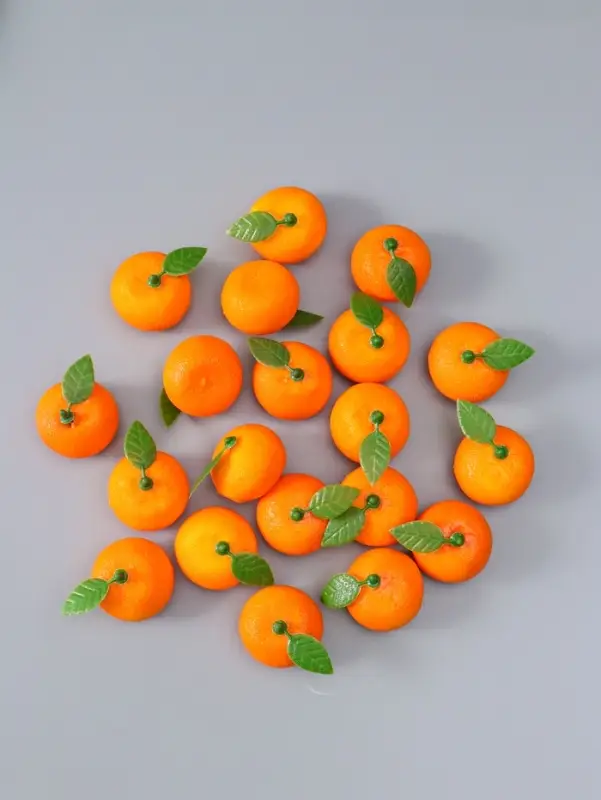 Муляж "Мандарин" (фасовка по 20 шт) 3,5 см, оранжевый