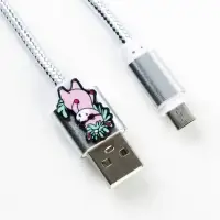 Кабель с доп элементом Micro USB, цвет микс.