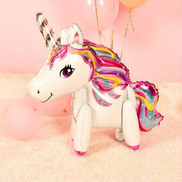 Шар фольгированный 24" &laquo;Единорог-игрушка&raquo;, цвет белый, под воздух