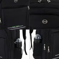 Рюкзак, 2 отдела, 4 кармана, 37&times;17&times;54 см, чёрный