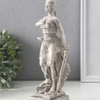 Фигура «Фемида - богиня правосудия», 23×8×7 см, серая