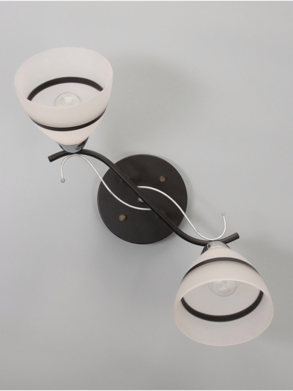 Люстра Люстра "Лайма" 2хЕ27 40Вт черно-хромовый 50х15х24 см