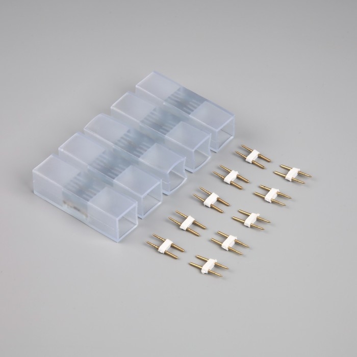 Набор коннекторов Luazon Lighting для гибкого неона 16 мм, 5 штук Набор коннекторов Luazon Lighting для гибкого неона 16 мм, 5 штук