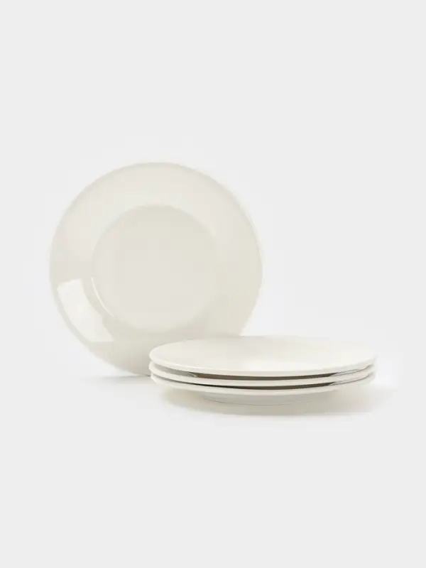 Набор тарелок 4 шт пирожковая с утолщенным краем Набор тарелок 4 шт пирожковая с утолщенным краем "White Label" d-15 см 1277448