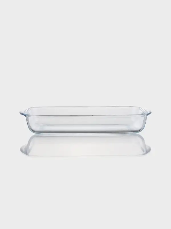 Форма для запекания Paşabah&ccedil;e Borcam, 2 л, 33.6&times;19&times;5 см, прямоугольная, жаропрочное стекло, прозрачная