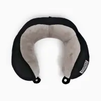 Подушка для путешествий бархатная формовая "Недоступен", черная Подушка для путешествий бархатная формовая "Недоступен", черная