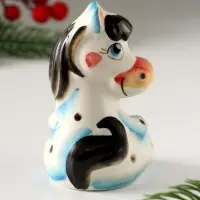 Сувенир Лошадка Маруся, 10х6х6,5см, гжель, цвет