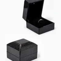 Футляр с подсветкой для кольца &laquo;Романтика&raquo;, 5.8&times;6.3&times;5 см, чёрный