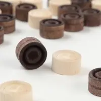 Фишки для нард и шашек, 30 шт., d=1.9 см, h=0.9 см, дерево