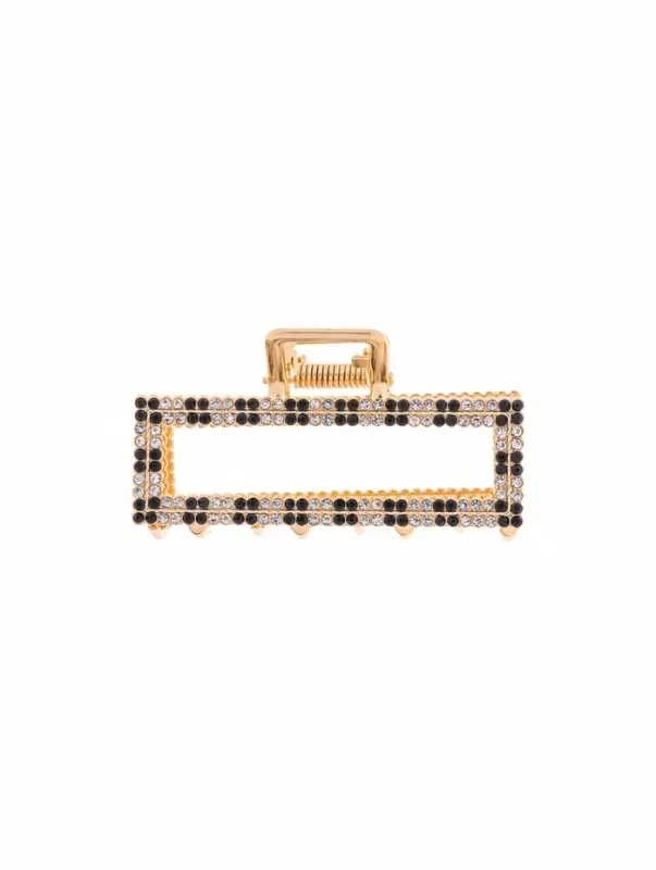 Крабик для волос &laquo;Флора&raquo;, прямой, 7 см, золото