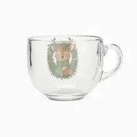 Кружка стеклянная новогодняя &laquo;Оленёнок&raquo;, 500 мл