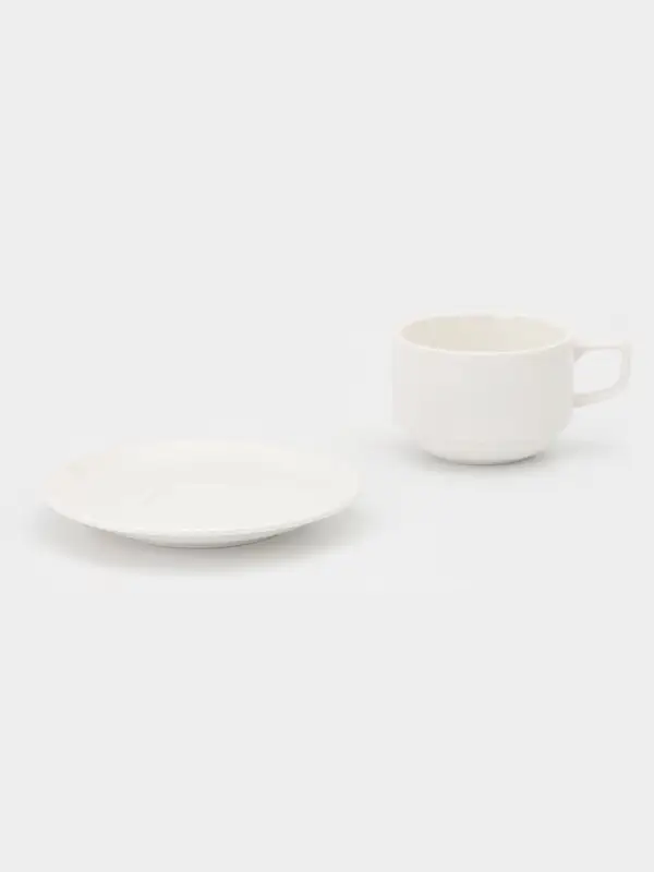 Чайная пара Magistro "Бланш" чашка штабель 220 мл