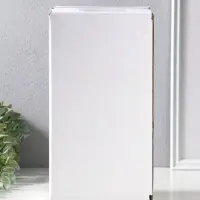 Сувенир полистоун "Заяц с большим голубым бантом в белый горох" 11,5х9х25,5 см