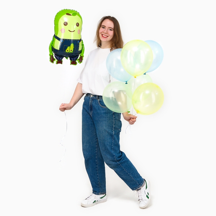 Набор шаров &laquo;Авокадо&raquo;, латекс, фольга, 7 шт.