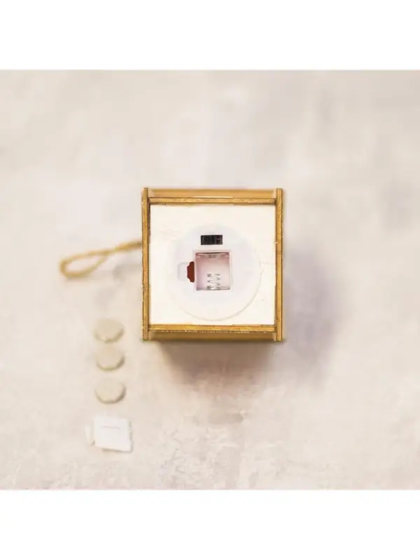 Ёлочная игрушка &laquo;Домик с колокольчиками&raquo;, 8&times;5&times;6 см, 1 LED, от батареек, свечение тёплое белое