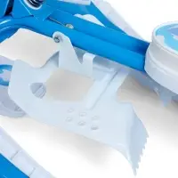 Снегокат растущий &laquo;Морозные гонки&raquo; Snow Cat, со спинкой, белый, голубой