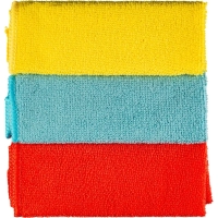 Салфетки хозяйственные из микрофибры универс  220г/м2 30х30см 3шт/уп