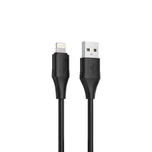 Кабель X124 HOCO USB на Lightning 1M 2.4А черный