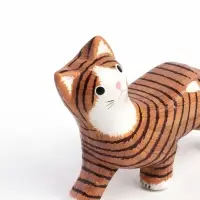 Фигурка &laquo;Полосатая кошка&raquo;, 11&times;3&times;9 см, дерево, МИКС