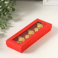 Набор нэцкэ фигурок 6 шт. &laquo;Денежная жаба с монетой&raquo;, металл под золото, подарочные, 4&times;5.4&times;2 см