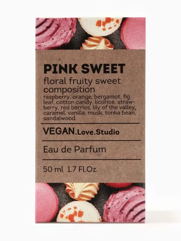 Парфюмерная вода женская Vegan Love Studio Pink Sweet, 50 мл (по мотивам Pink Sugar (Aquolina)