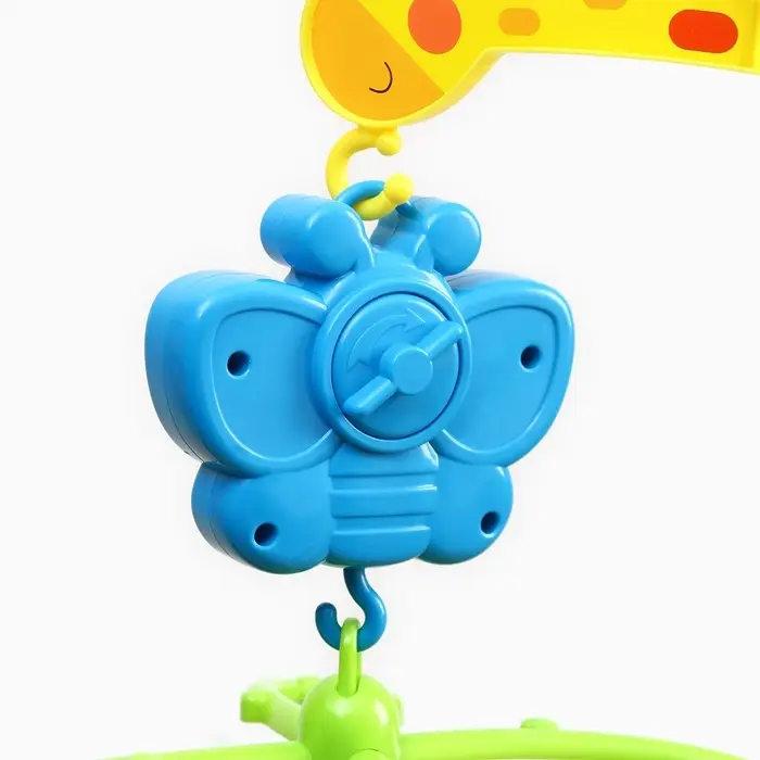 Мобиль музыкальный на кроватку Крошка Я &laquo;Бабочка. Малыш зоо&raquo;, заводной,