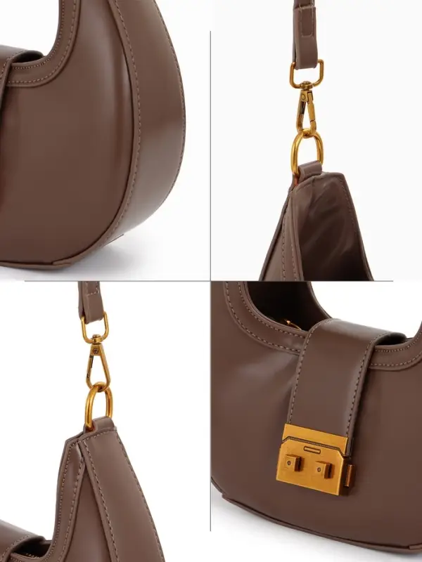 Сумка женская багет TEXTURA на молнии, 24&times;6.5&times;13 см, хаки