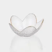 Салатник фигурный &laquo;Цветок&raquo;, 280 мл, 16&times;7.7 см, стекло