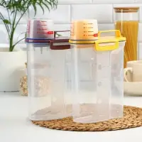 Контейнер для хранения сыпучих с дозатором, 2 кг, 17&times;10.5&times;29 см, пластик, прозрачный