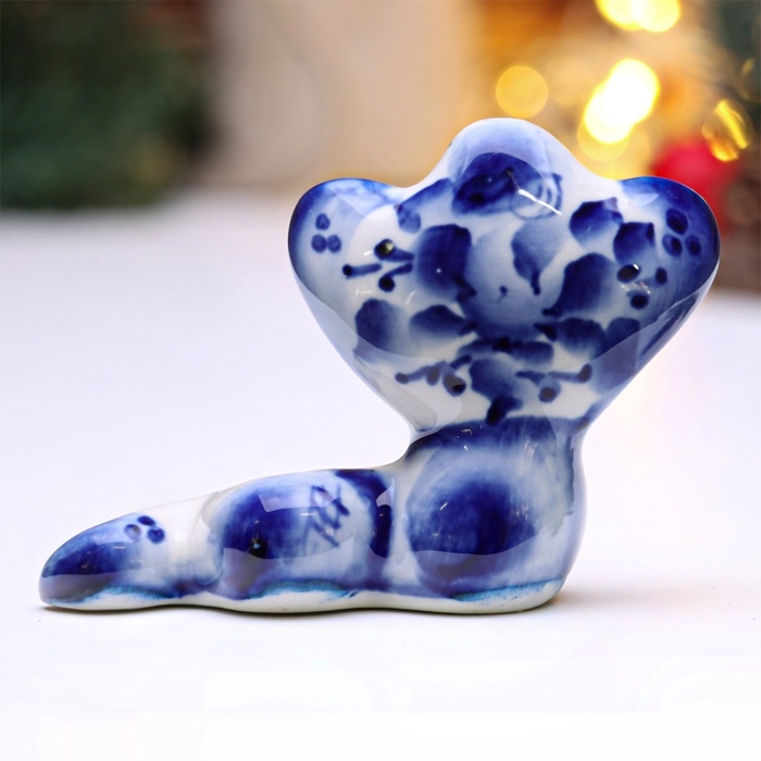 Сувенир Сувенир "Змея Василиса" 8х12 см, гжель