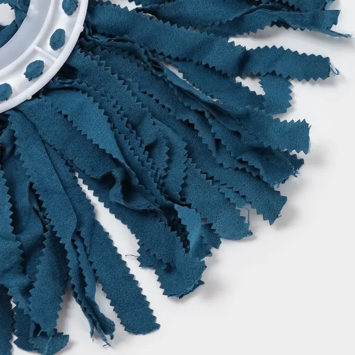 Насадка для швабры с отжимом - центрифугой &laquo;Замша&raquo;, кольцо 16 см, синяя