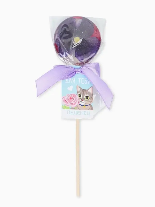 Леденец на палочке &laquo;Для тебя&raquo; вкус: персик, БЕЗ САХАРА, 30 г