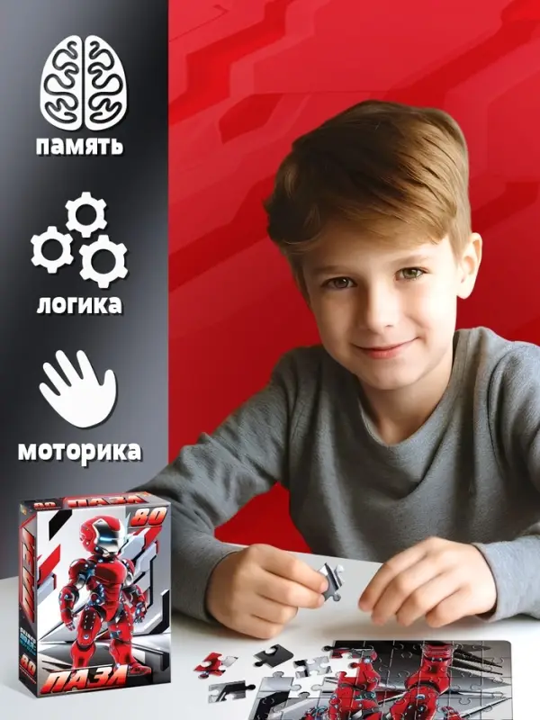 Пазл &laquo;Железный защитник&raquo;, 80 деталей