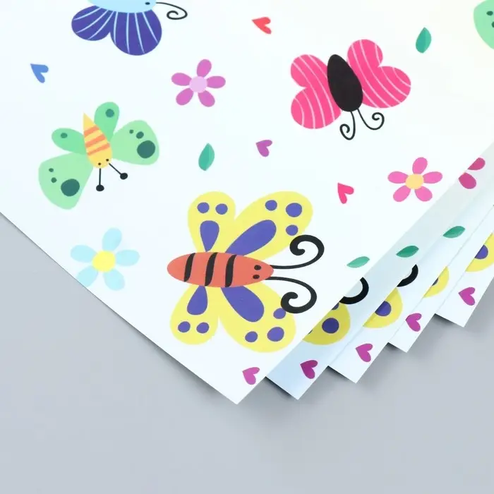 Бумага для скрапбукинга "Сад бабочек" плотность 180 гр 30,5х32 см