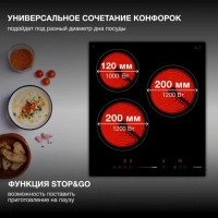 Варочная поверхность HHE 4554 BG черный